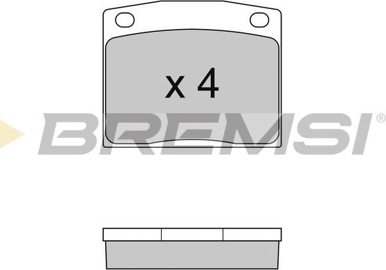 Bremsi BP2095 - Kit de plaquettes de frein, frein à disque cwaw.fr