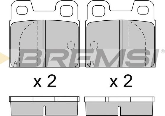 Bremsi BP2090 - Kit de plaquettes de frein, frein à disque cwaw.fr