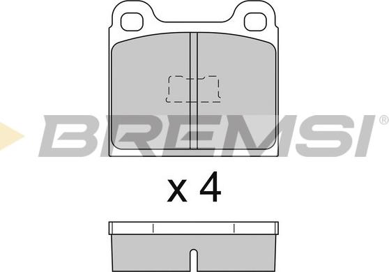 Bremsi BP2091 - Kit de plaquettes de frein, frein à disque cwaw.fr