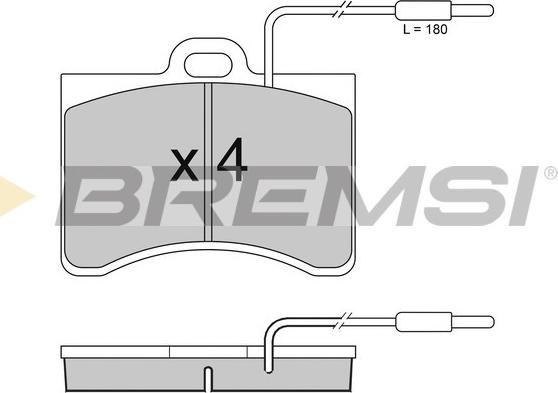 Bremsi BP2092 - Kit de plaquettes de frein, frein à disque cwaw.fr