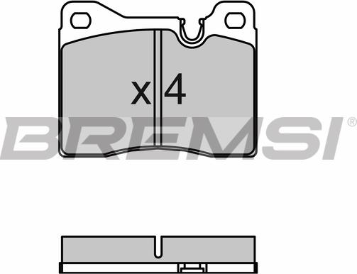 Bremsi BP2043 - Kit de plaquettes de frein, frein à disque cwaw.fr