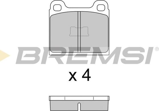 Bremsi BP2054 - Kit de plaquettes de frein, frein à disque cwaw.fr