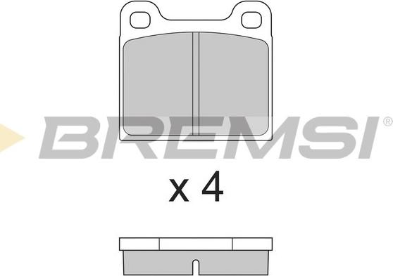 Bremsi BP2009 - Kit de plaquettes de frein, frein à disque cwaw.fr