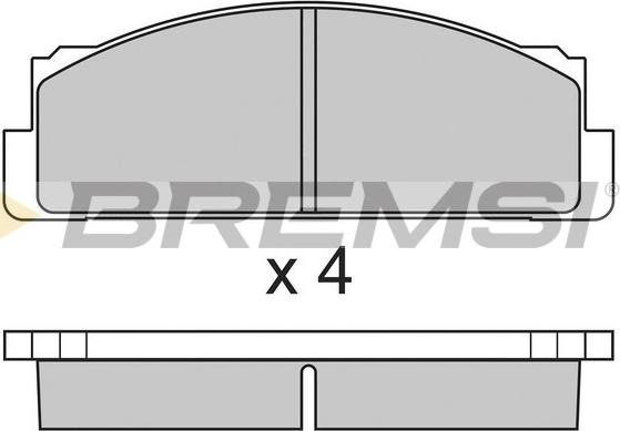 Bremsi BP2004 - Kit de plaquettes de frein, frein à disque cwaw.fr