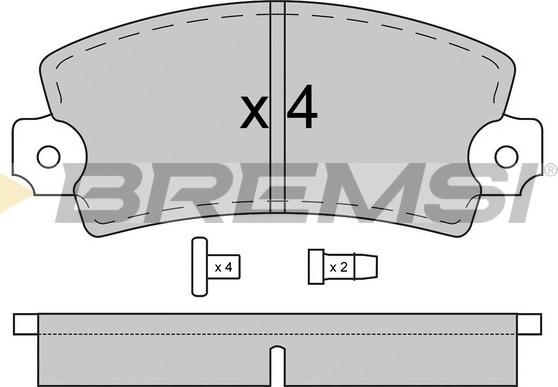 Bremsi BP2018 - Kit de plaquettes de frein, frein à disque cwaw.fr