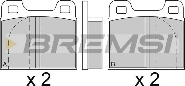 Bremsi BP2088 - Kit de plaquettes de frein, frein à disque cwaw.fr