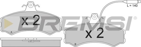 Bremsi BP2196 - Kit de plaquettes de frein, frein à disque cwaw.fr