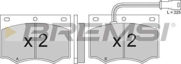 Bremsi BP2193 - Kit de plaquettes de frein, frein à disque cwaw.fr