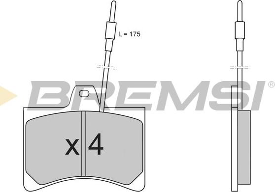 Bremsi BP2148 - Kit de plaquettes de frein, frein à disque cwaw.fr