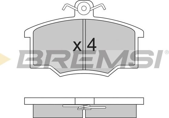 Bremsi BP2143 - Kit de plaquettes de frein, frein à disque cwaw.fr