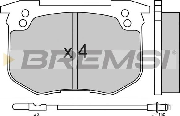 Bremsi BP2159 - Kit de plaquettes de frein, frein à disque cwaw.fr