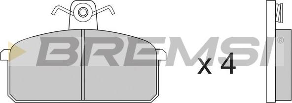 Bremsi BP2151 - Kit de plaquettes de frein, frein à disque cwaw.fr