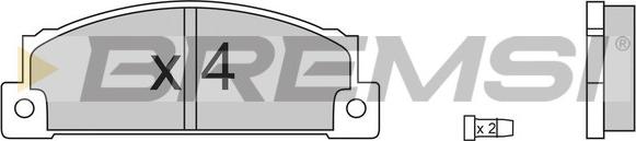 Bremsi BP2158 - Kit de plaquettes de frein, frein à disque cwaw.fr