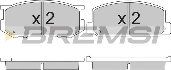 Bremsi BP2165 - Kit de plaquettes de frein, frein à disque cwaw.fr