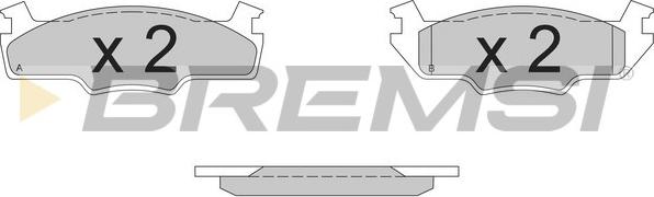 Bremsi BP2162 - Kit de plaquettes de frein, frein à disque cwaw.fr