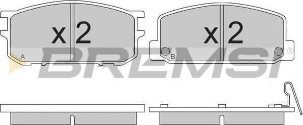 Bremsi BP2167 - Kit de plaquettes de frein, frein à disque cwaw.fr