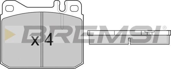 Bremsi BP2108 - Kit de plaquettes de frein, frein à disque cwaw.fr