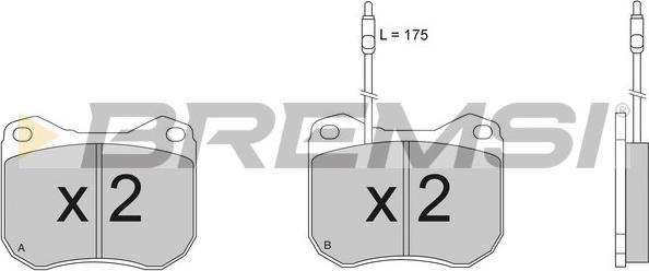 Bremsi BP2118 - Kit de plaquettes de frein, frein à disque cwaw.fr