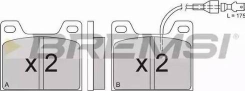 Bremsi BP2129 - Kit de plaquettes de frein, frein à disque cwaw.fr