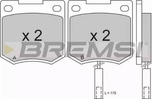 Bremsi BP2171 - Kit de plaquettes de frein, frein à disque cwaw.fr