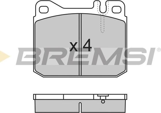 Bremsi BP2172 - Kit de plaquettes de frein, frein à disque cwaw.fr