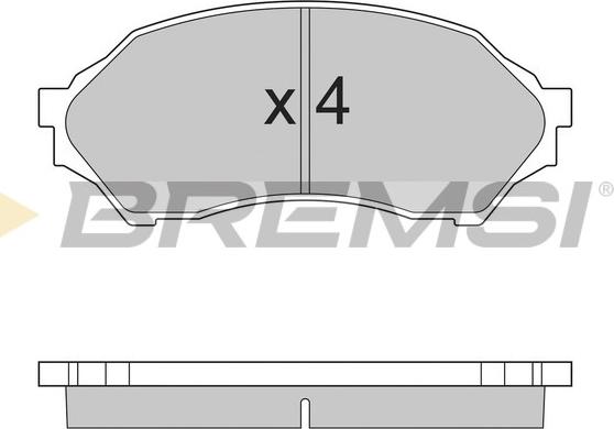 Bremsi BP2895 - Kit de plaquettes de frein, frein à disque cwaw.fr