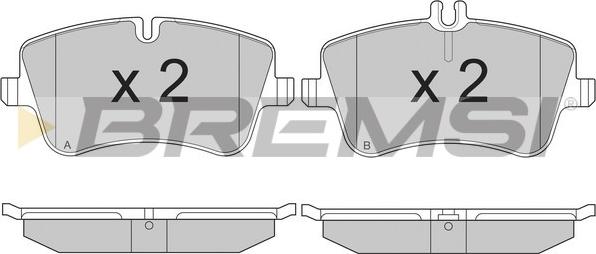 Bremsi BP2896 - Kit de plaquettes de frein, frein à disque cwaw.fr