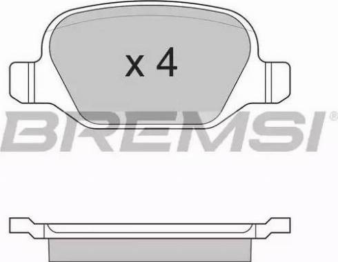 Bremsi BP2891 - Kit de plaquettes de frein, frein à disque cwaw.fr