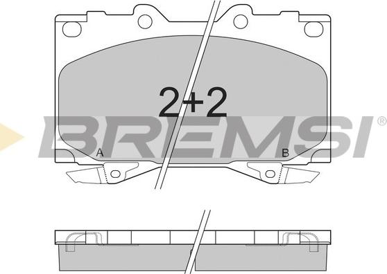 Bremsi BP2898 - Kit de plaquettes de frein, frein à disque cwaw.fr