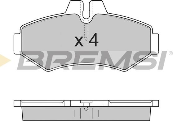 Bremsi BP2845 - Kit de plaquettes de frein, frein à disque cwaw.fr