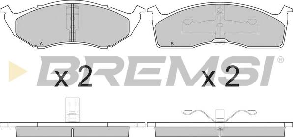 Bremsi BP2841 - Kit de plaquettes de frein, frein à disque cwaw.fr