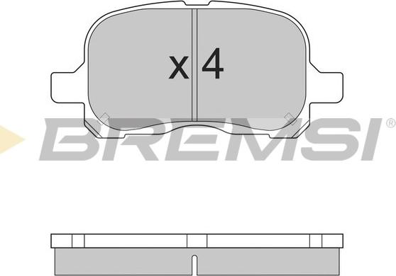 Bremsi BP2859 - Kit de plaquettes de frein, frein à disque cwaw.fr