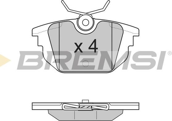 Bremsi BP2850 - Kit de plaquettes de frein, frein à disque cwaw.fr