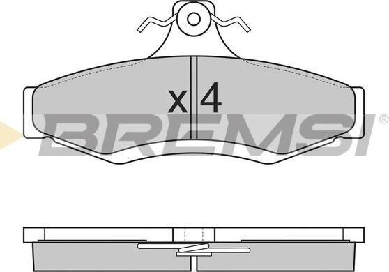 Bremsi BP2851 - Kit de plaquettes de frein, frein à disque cwaw.fr