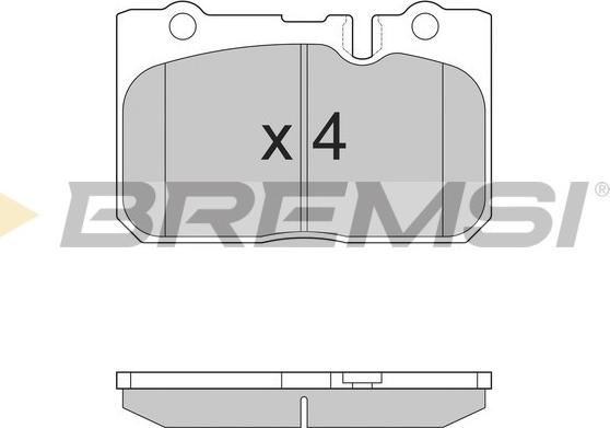 Bremsi BP2858 - Kit de plaquettes de frein, frein à disque cwaw.fr