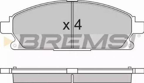 Bremsi BP2857 - Kit de plaquettes de frein, frein à disque cwaw.fr