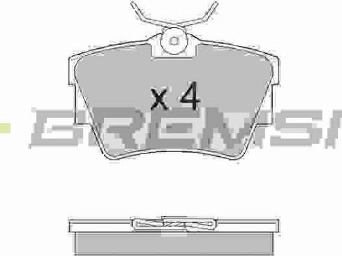 Bremsi BP2866TR - Kit de plaquettes de frein, frein à disque cwaw.fr