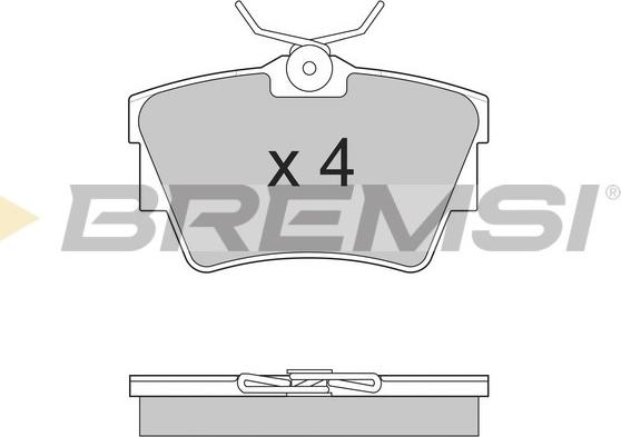 Bremsi BP2866 - Kit de plaquettes de frein, frein à disque cwaw.fr