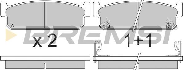 Bremsi BP2860 - Kit de plaquettes de frein, frein à disque cwaw.fr