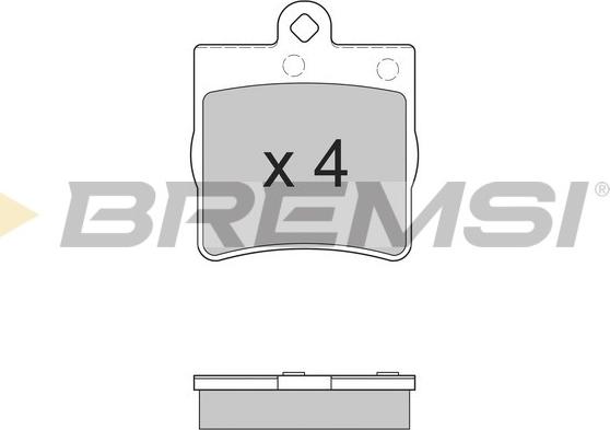 Bremsi BP2861 - Kit de plaquettes de frein, frein à disque cwaw.fr