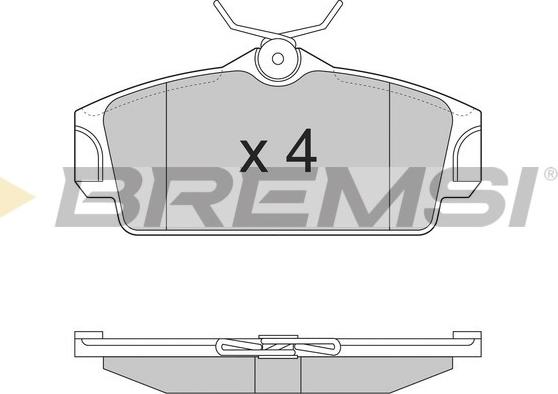 Bremsi BP2862 - Kit de plaquettes de frein, frein à disque cwaw.fr