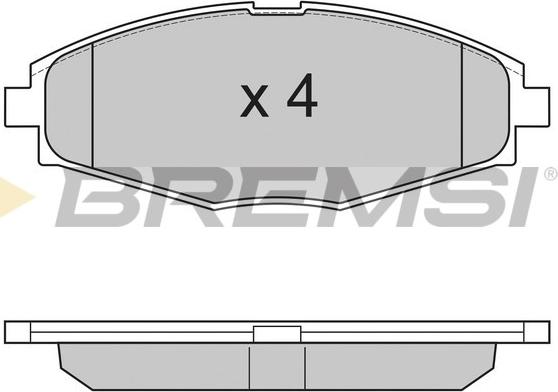 Bremsi BP2804 - Kit de plaquettes de frein, frein à disque cwaw.fr