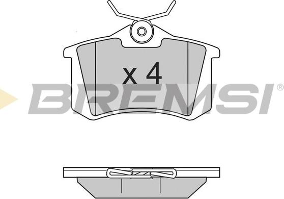 Bremsi BP2806 - Kit de plaquettes de frein, frein à disque cwaw.fr