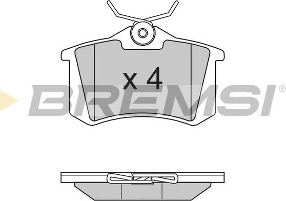 Bremsi BP2807 - Kit de plaquettes de frein, frein à disque cwaw.fr