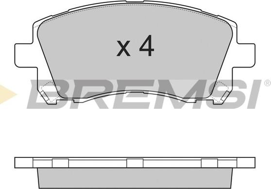 Bremsi BP2819 - Kit de plaquettes de frein, frein à disque cwaw.fr