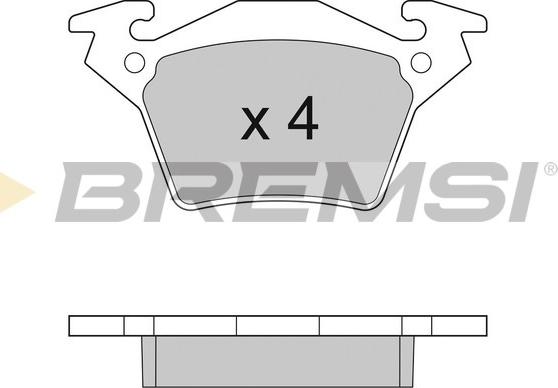 Bremsi BP2880 - Kit de plaquettes de frein, frein à disque cwaw.fr