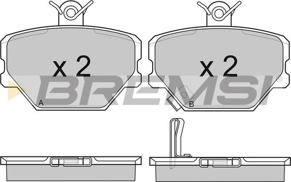 Bremsi BP2881 - Kit de plaquettes de frein, frein à disque cwaw.fr