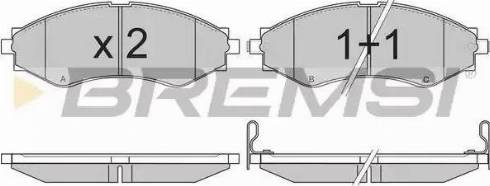 Bremsi BP2834 - Kit de plaquettes de frein, frein à disque cwaw.fr