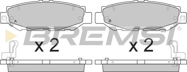 Bremsi BP2831 - Kit de plaquettes de frein, frein à disque cwaw.fr