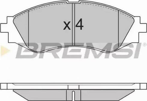 Bremsi BP2833 - Kit de plaquettes de frein, frein à disque cwaw.fr